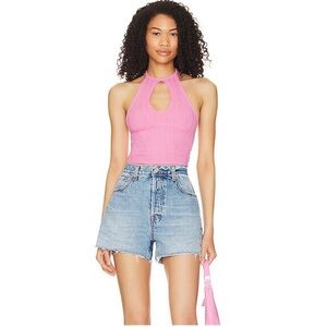 NWT- NBD Genesis Pink Halter top in pink